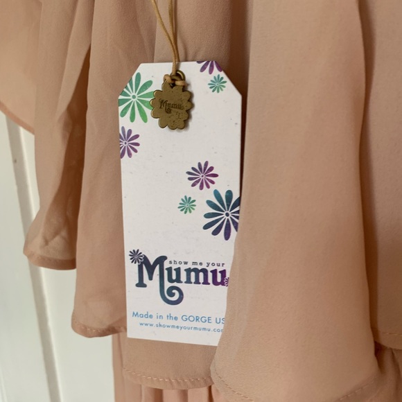 NWT Show Me Your Mumu Hacienda Maxi Dress Small Small Stain @ Hem - Picture 9 of 12